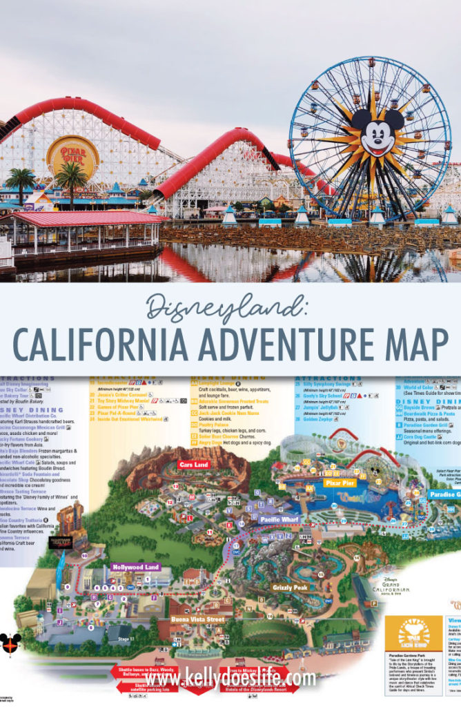 California Adventure Map Updated January 2023!