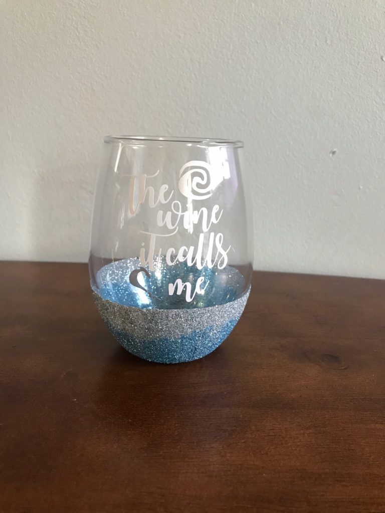 Splash Mountain Glitter Stemmed Wine Glasses - Handmade Disney