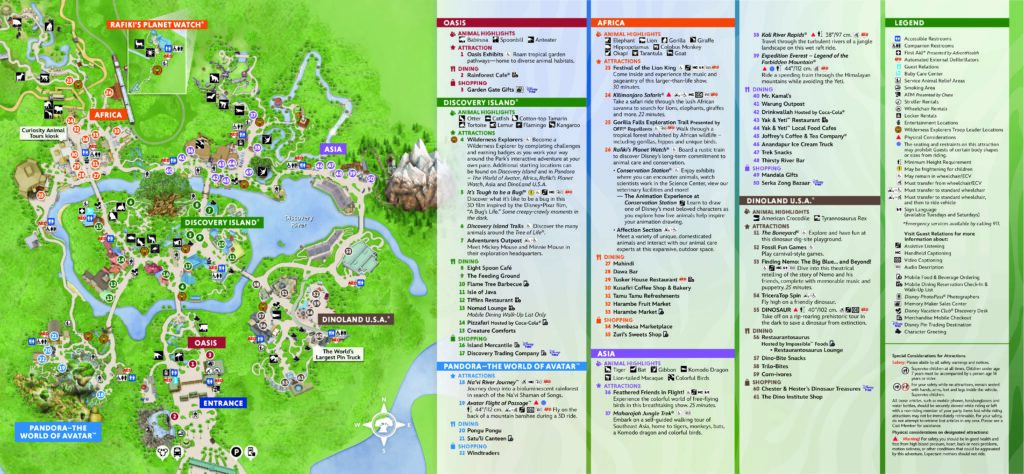 Map of Animal Kingdom