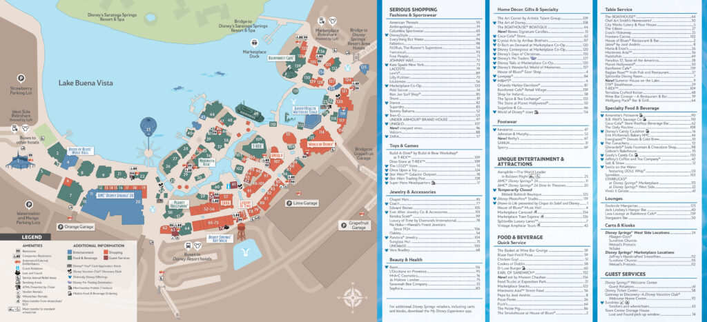 Map of Disney Springs