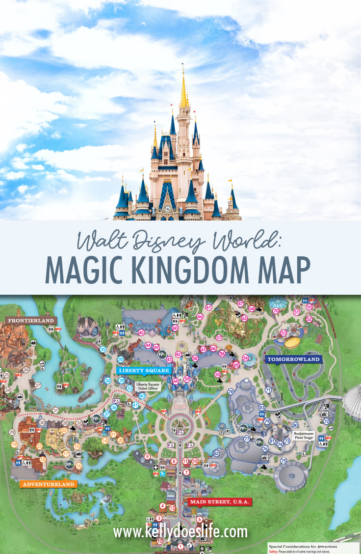 Magic Kingdom Map Walt Disney World Kelly Does Life