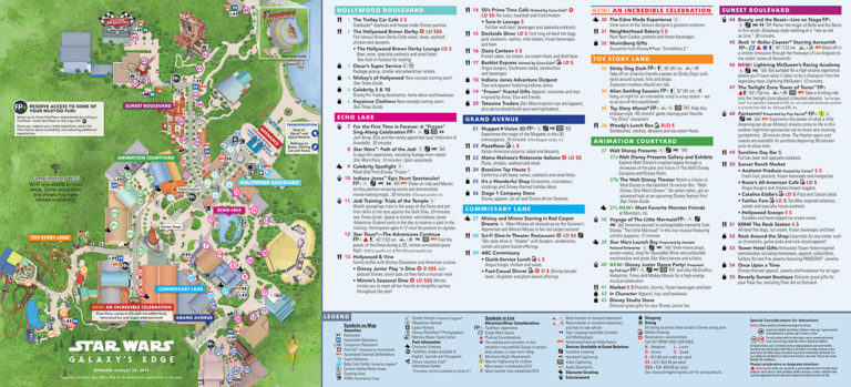 Hollywood Studios Map Walt Disney World - Updated May 2024