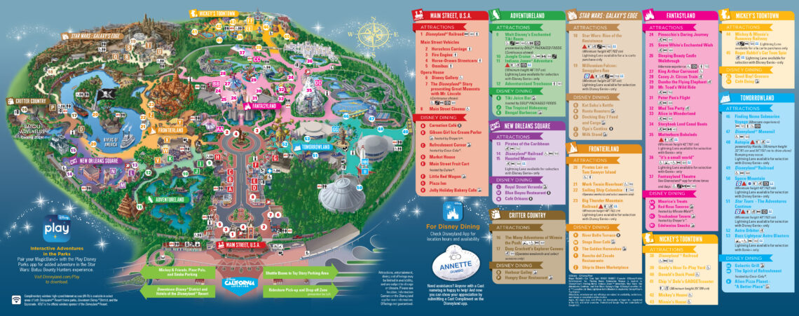 Disneyland Park Map - Kelly Does Life